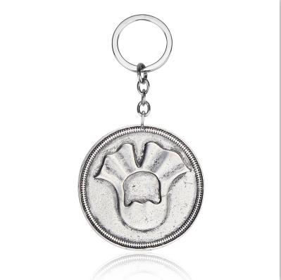 Game Of Thrones Song Of Ice And Fire Arya Stark Jaqen H'ghar Valar Morghulis Faceless Man Ancient Silver Coin Movie keychain