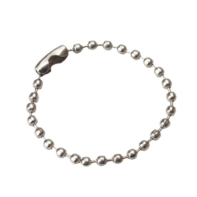 20pcs/lot Length 10cm Diameter 3cm Lron Short Ball Chains Keychain Tag For Connect Charms Diy Jewelry Findings Accessories